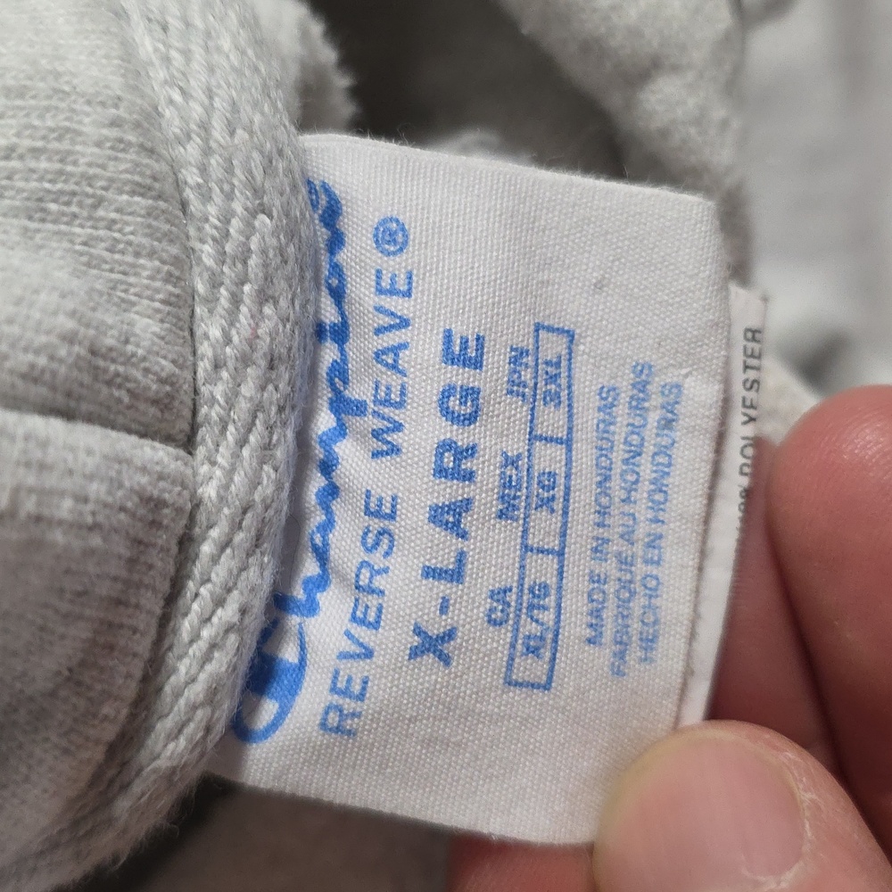 Champion Reverse Weave Pullover Logo Script Hoodi… - image 8